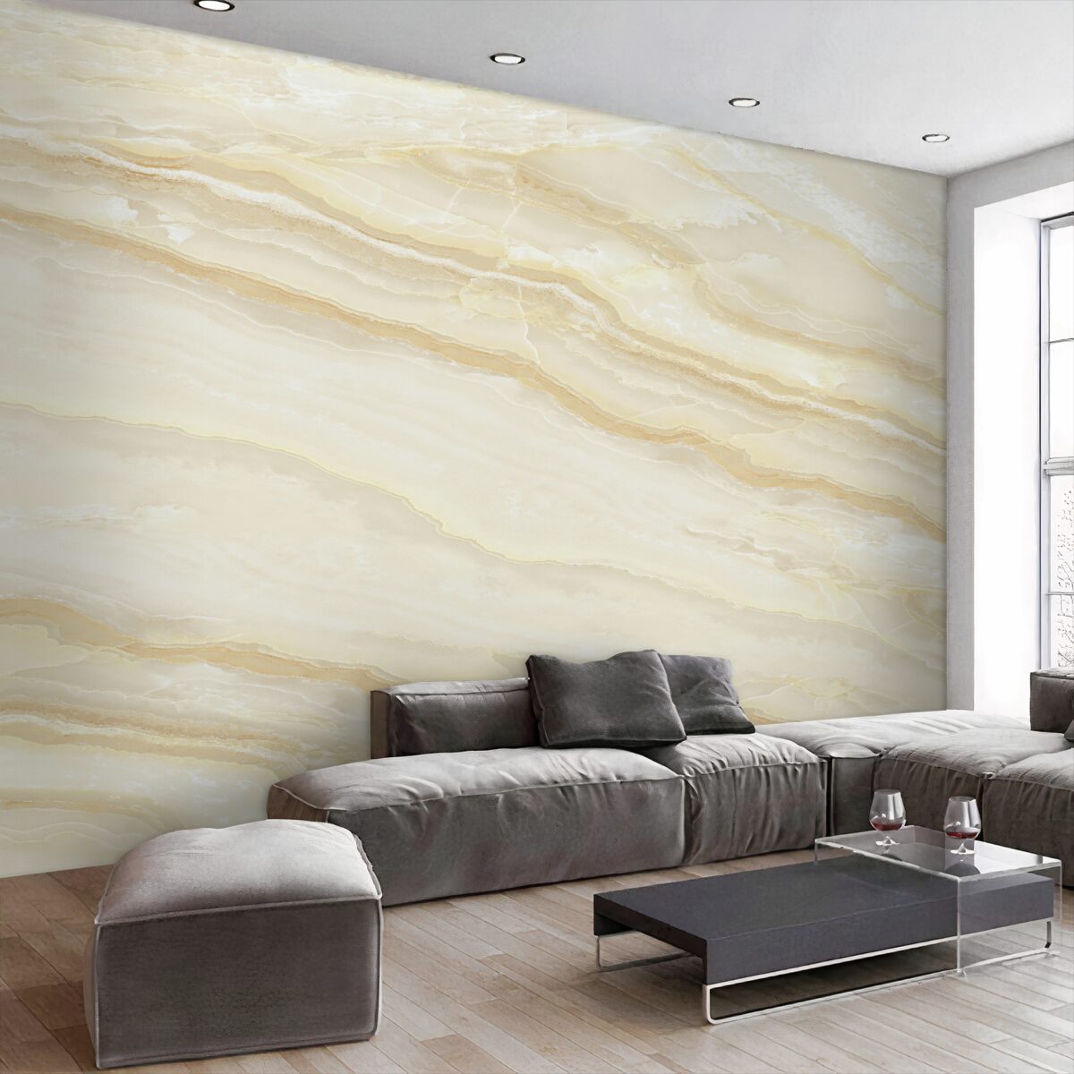 Fototapeta beżowe płytki porcelanowe