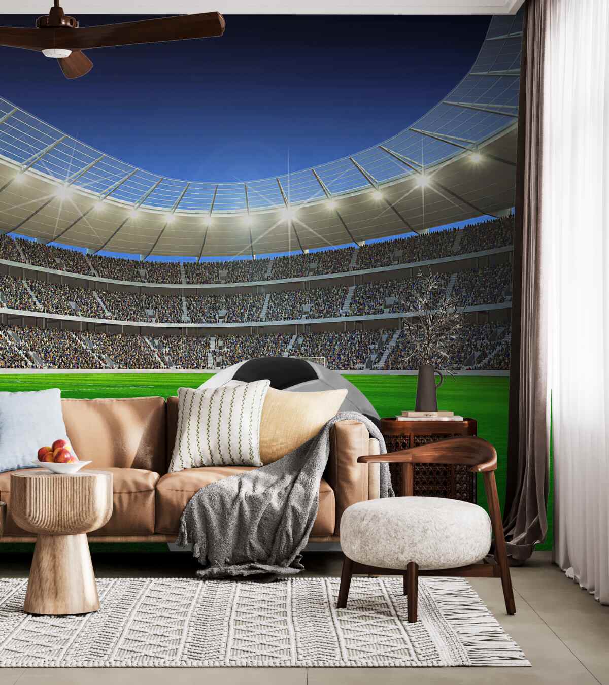Fototapeta Piłka nożna na boisku areny
