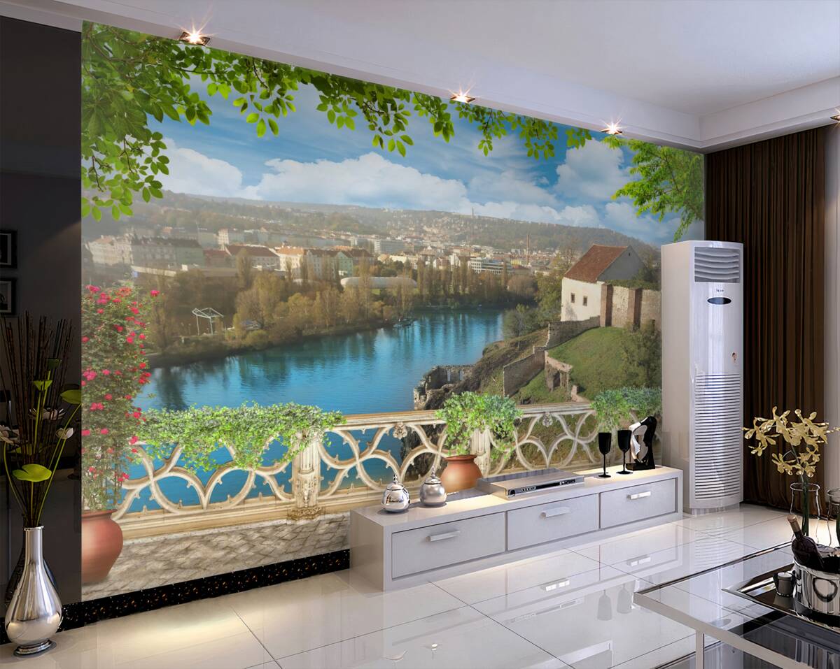 Fototapeta miasto w górach
