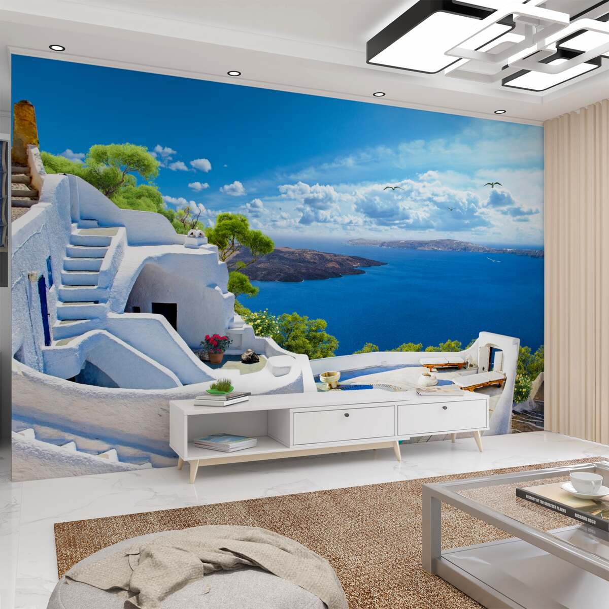 Fototapeta grecka wyspa santorini