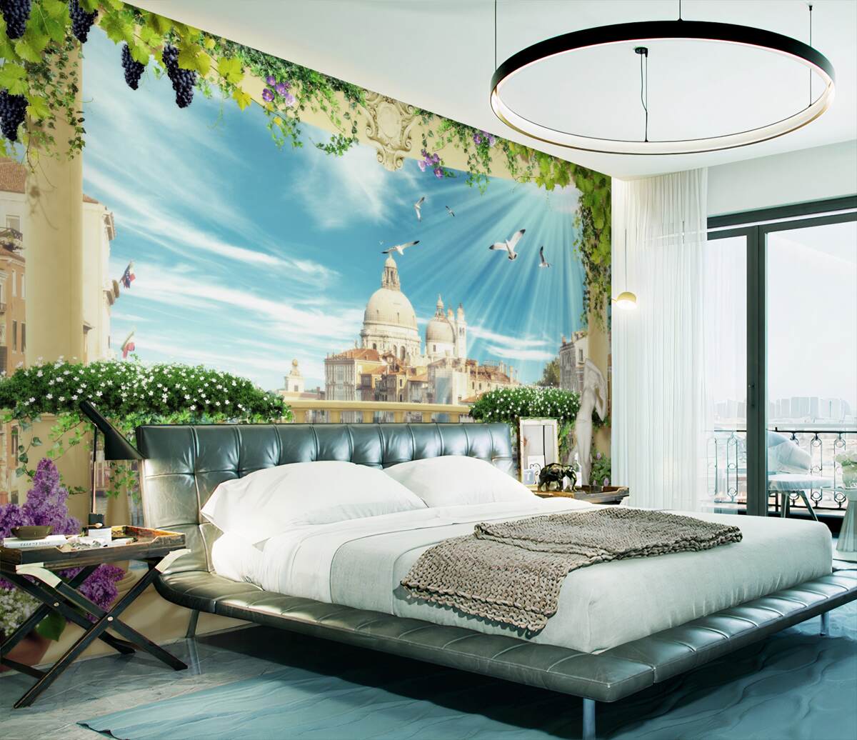 Fototapeta widok z balkonu na piękno Wenecji