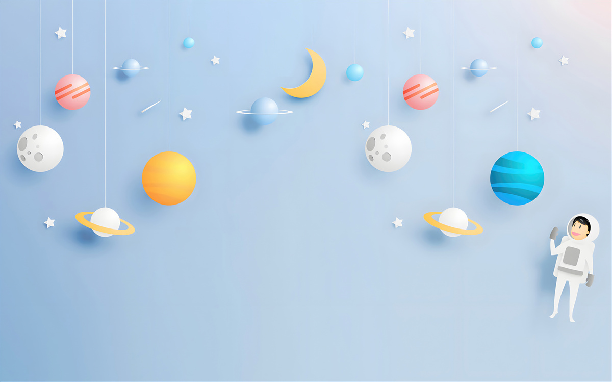 Fototapeta Astronauta wśród planet