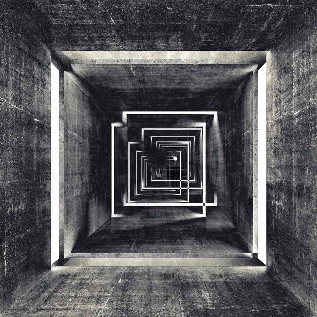 Fototapeta oświetlony tunel wolumetryczny