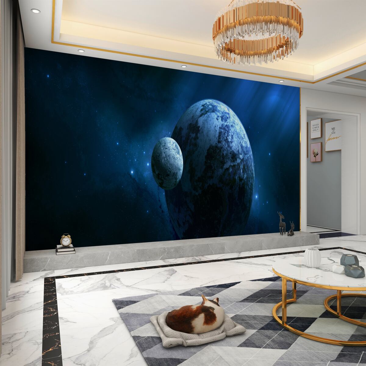 Fototapeta widok na planetę Ziemię