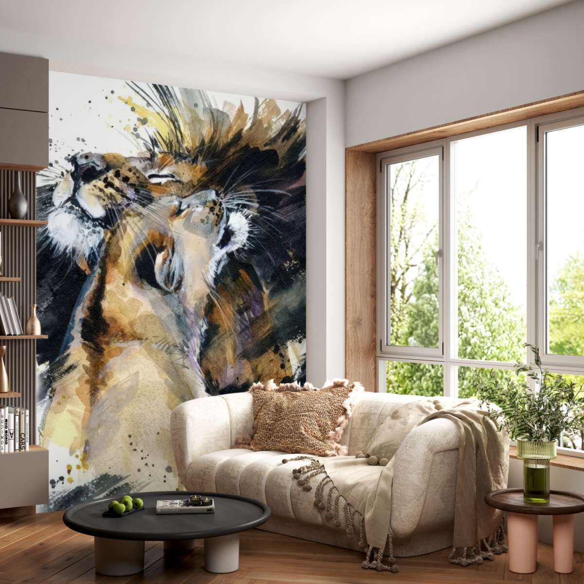 Fototapeta Kreskówka lew i lwica