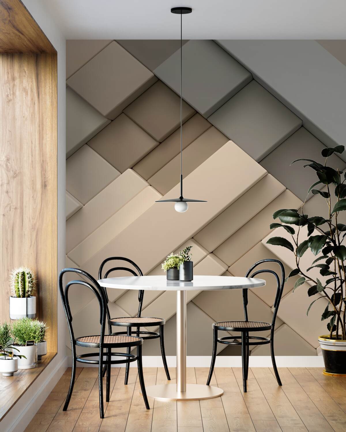 Fototapeta Lekkie wolumetryczne kształty geometryczne