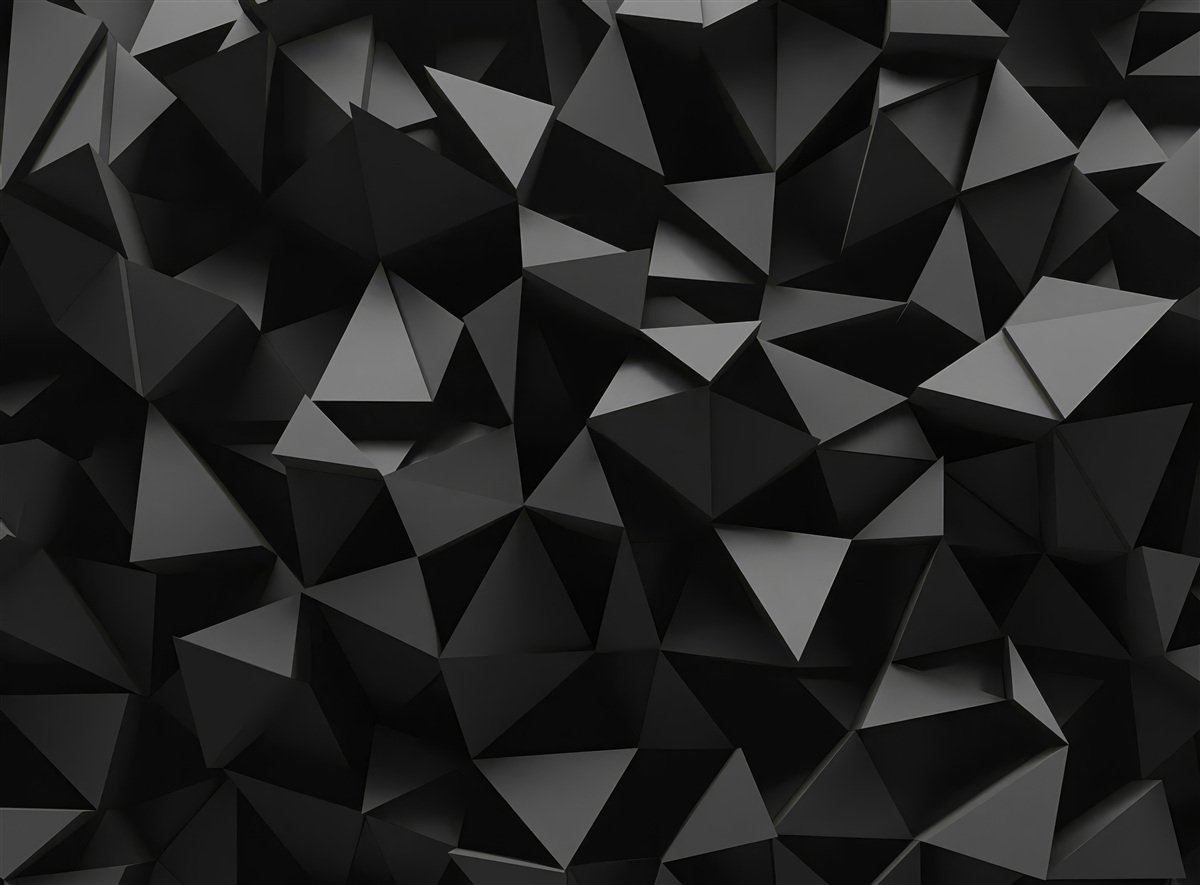 Fototapeta Czarne geometryczne kształty