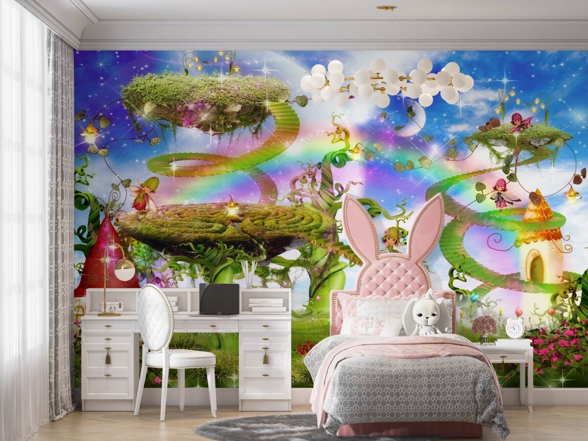 Fototapeta Bajkowe miasto w chmurach