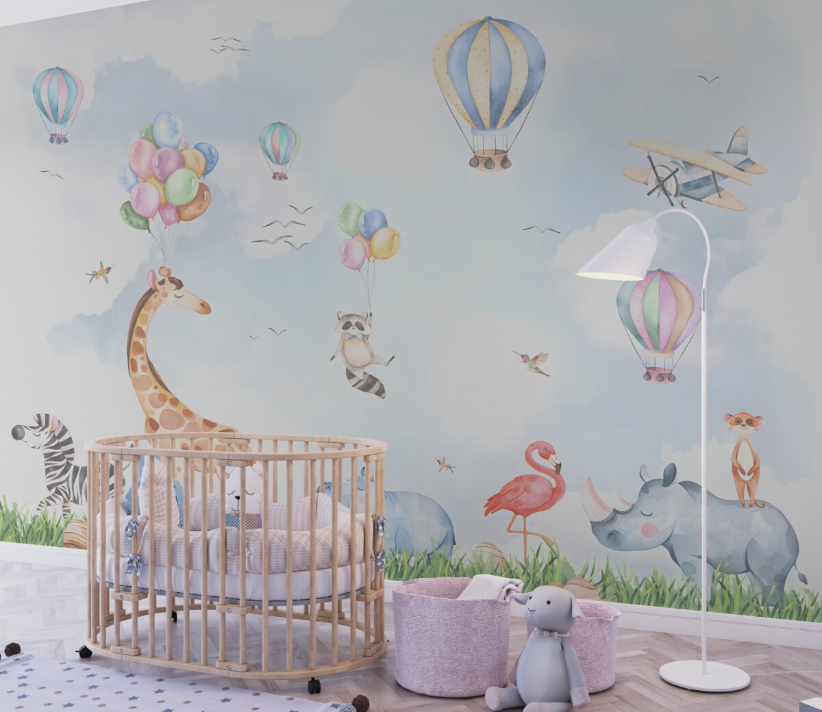 Fototapeta Zwierzęta i balony