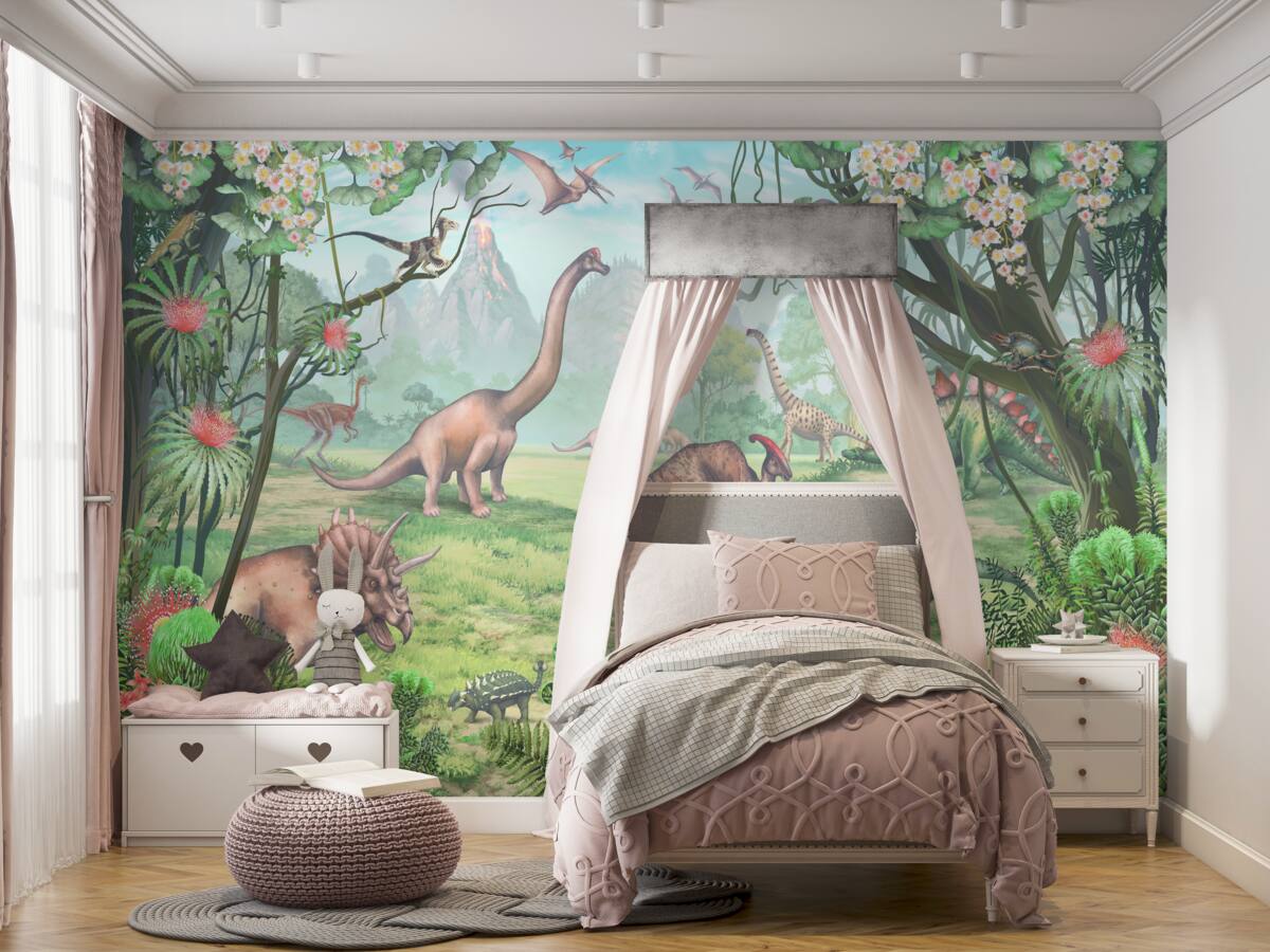 Fototapeta Dinozaury na spacer