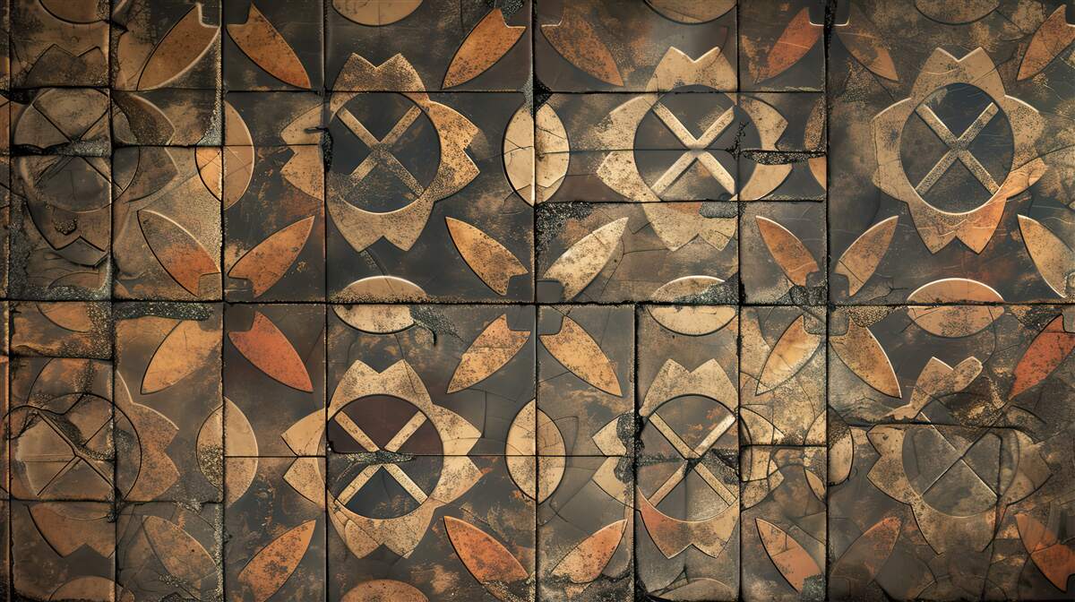 Fototapeta Streszczenie liści o geometrii