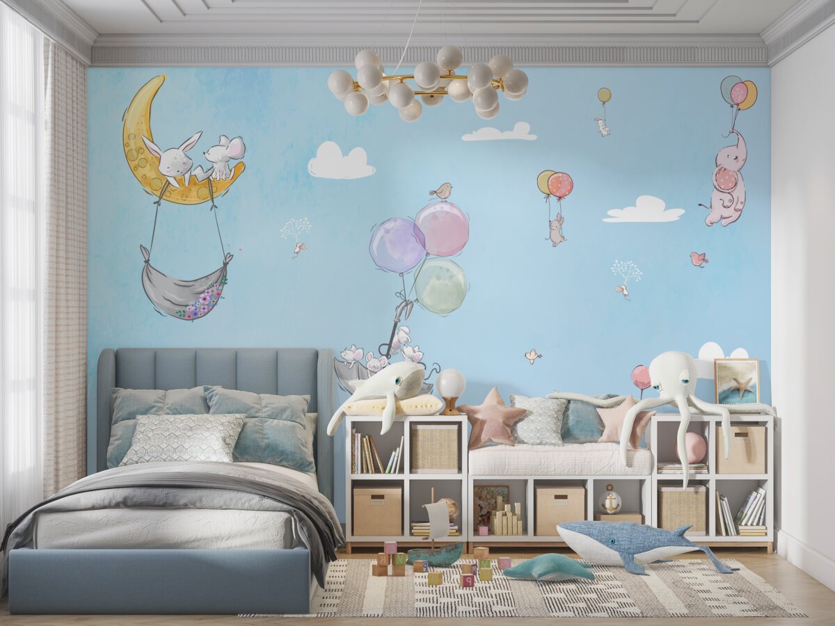 Fototapeta Zwierzęta i balony