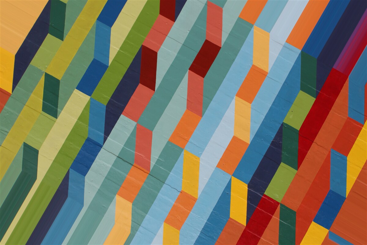 Fototapeta Błyszczące prostokątne kształty