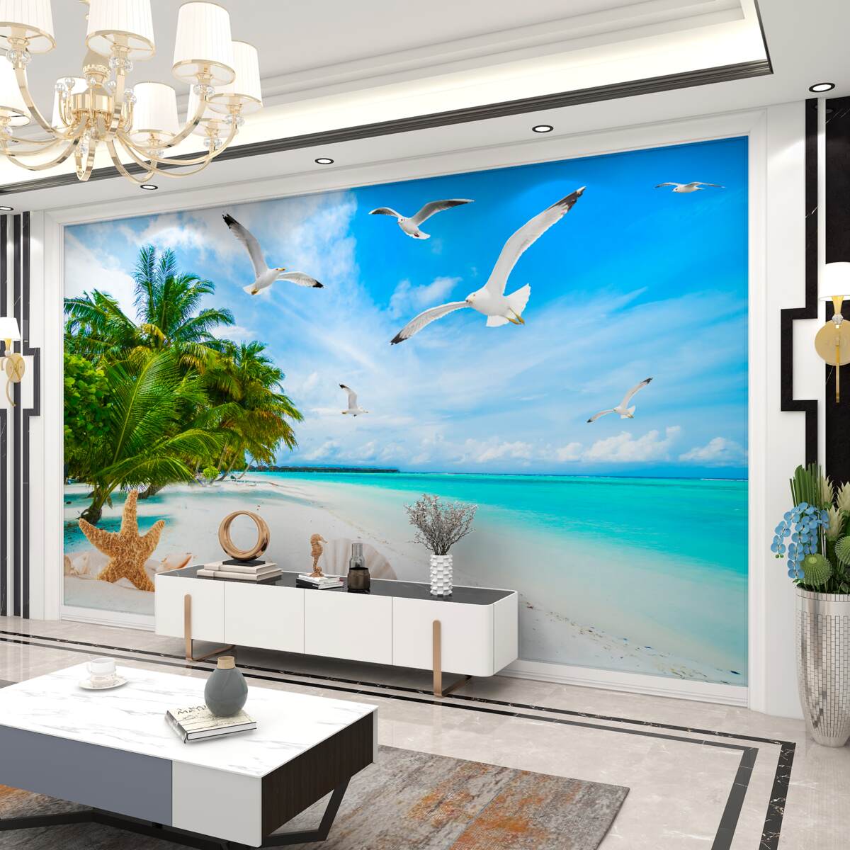 Fototapeta Cicha plaża w tropikach