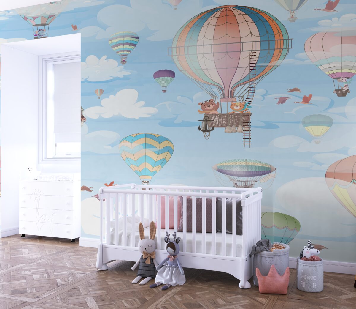 Fototapeta Balony z pływającymi zwierzętami