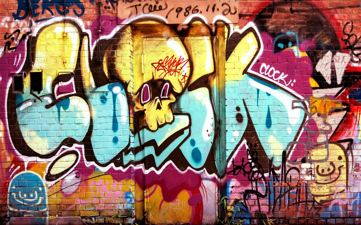 Fototapeta Jasny napis graffiti