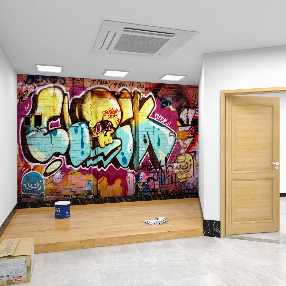 Fototapeta Jasny napis graffiti