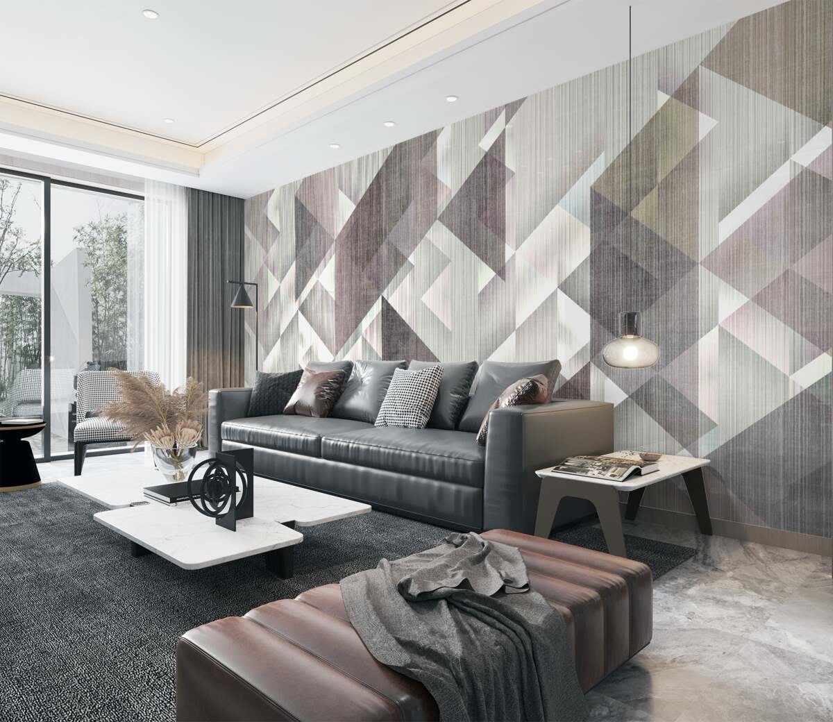 Fototapeta Pionowe kształty geometryczne