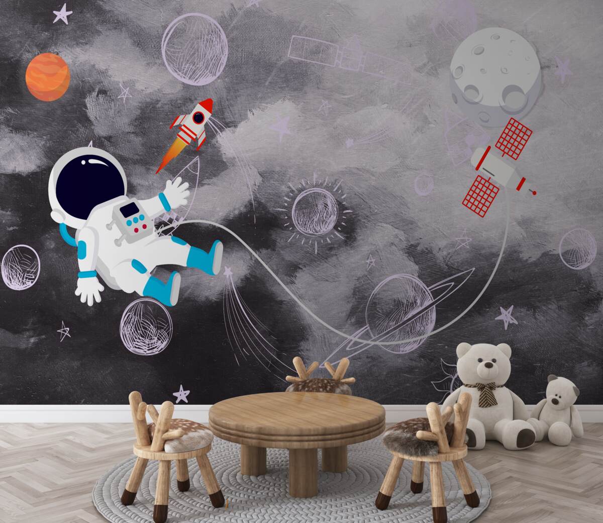 Fototapeta Astronauta w przestrzeni kosmicznej