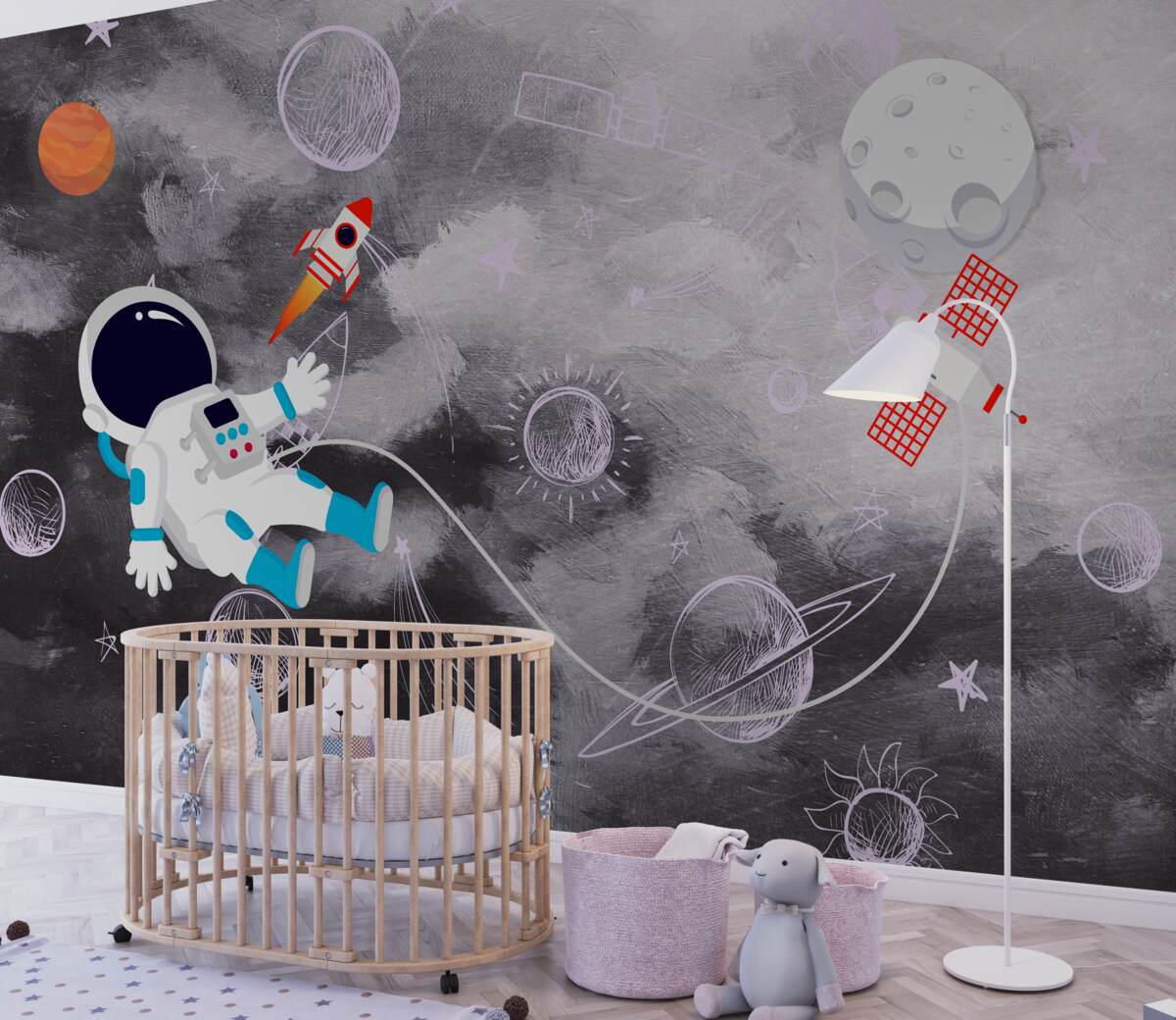 Fototapeta Astronauta w przestrzeni kosmicznej