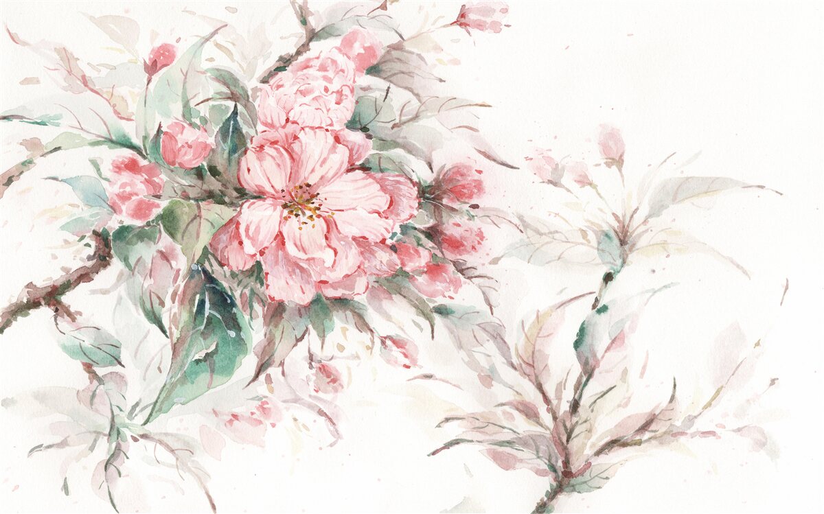 Fototapeta Jasna, bujna ramka sakura