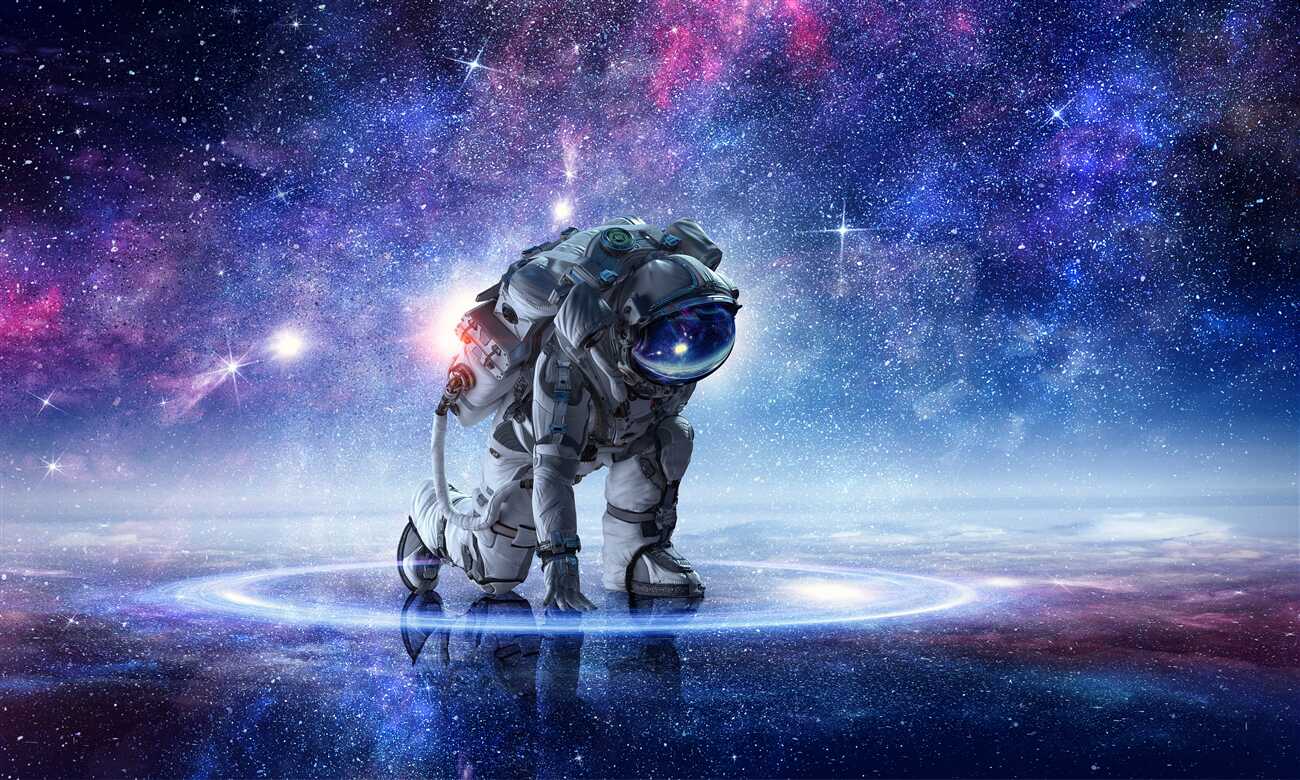 Fototapeta Kosmiczny astronauta