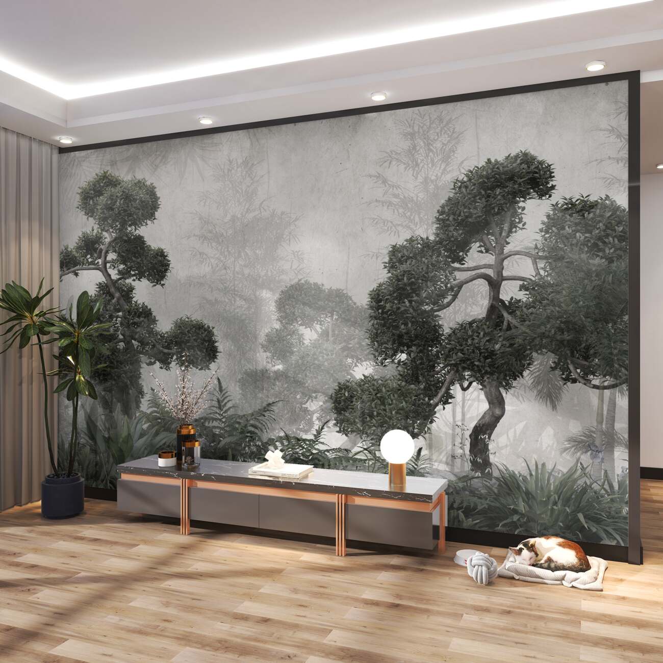 Fototapeta Baobab podczas deszczu