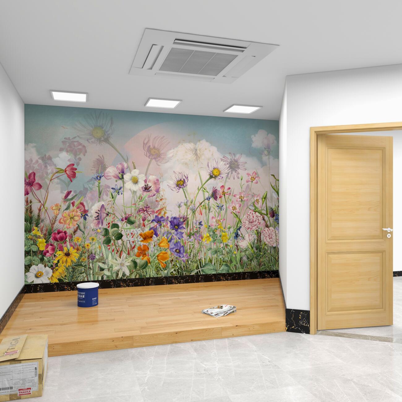 Fototapeta Spring łąka z kwiatami
