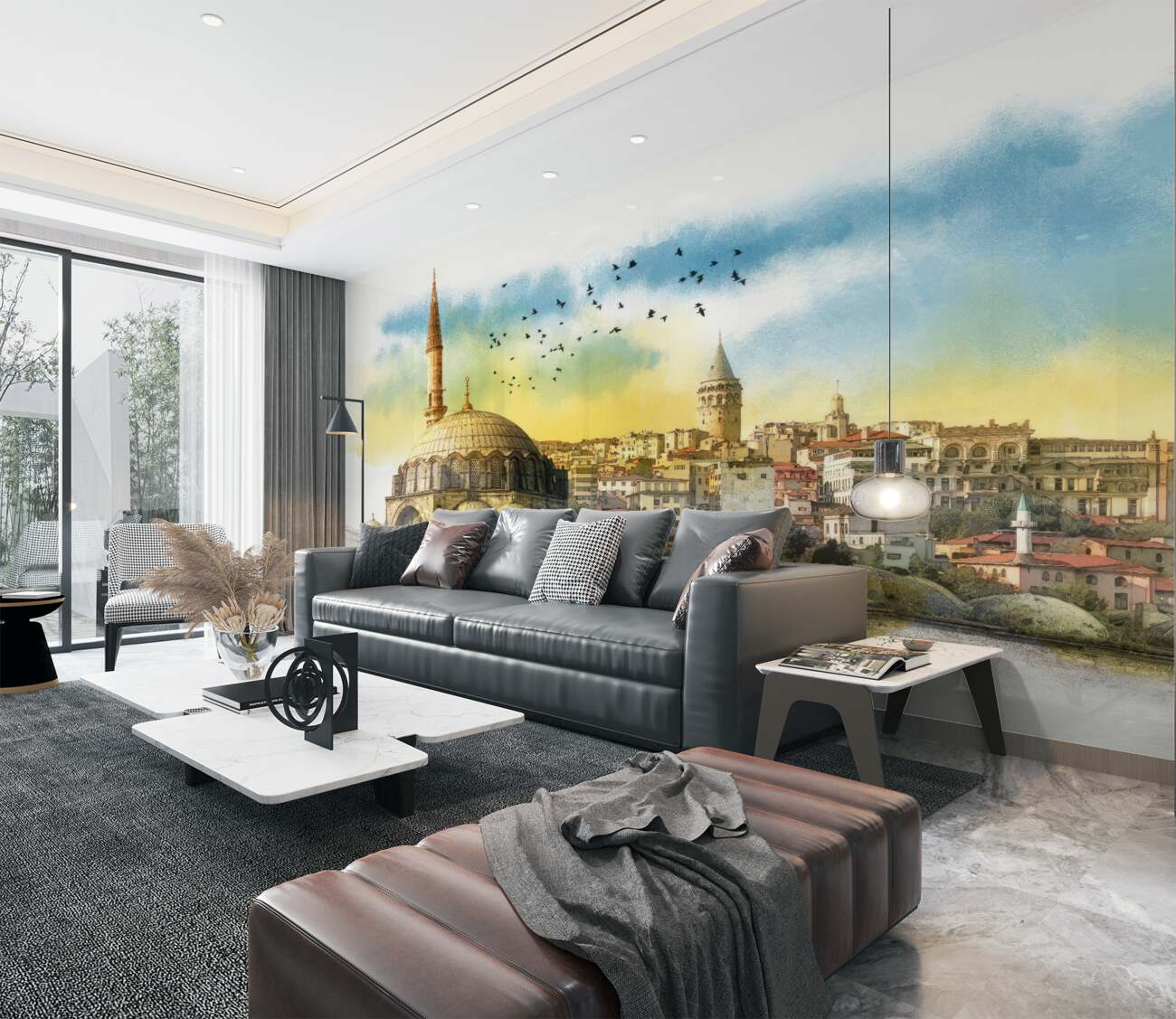 Fototapeta Stambuł w letniej porannej architekturze