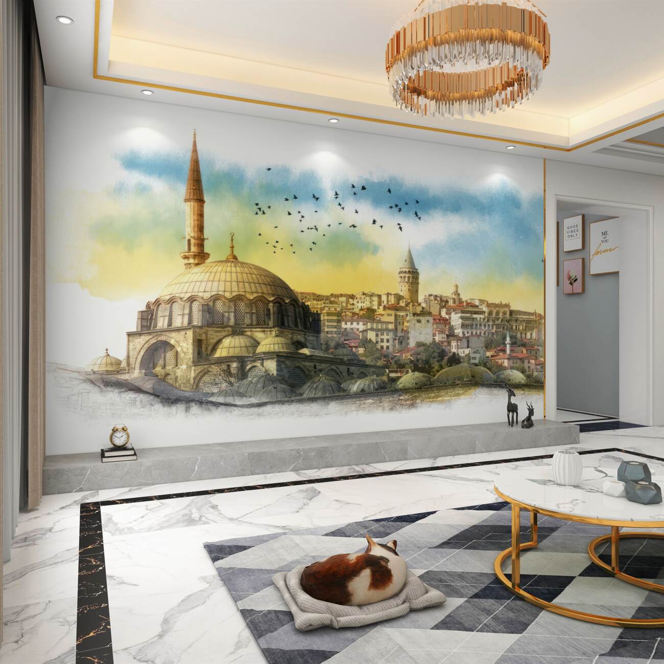Fototapeta Stambuł w letniej porannej architekturze