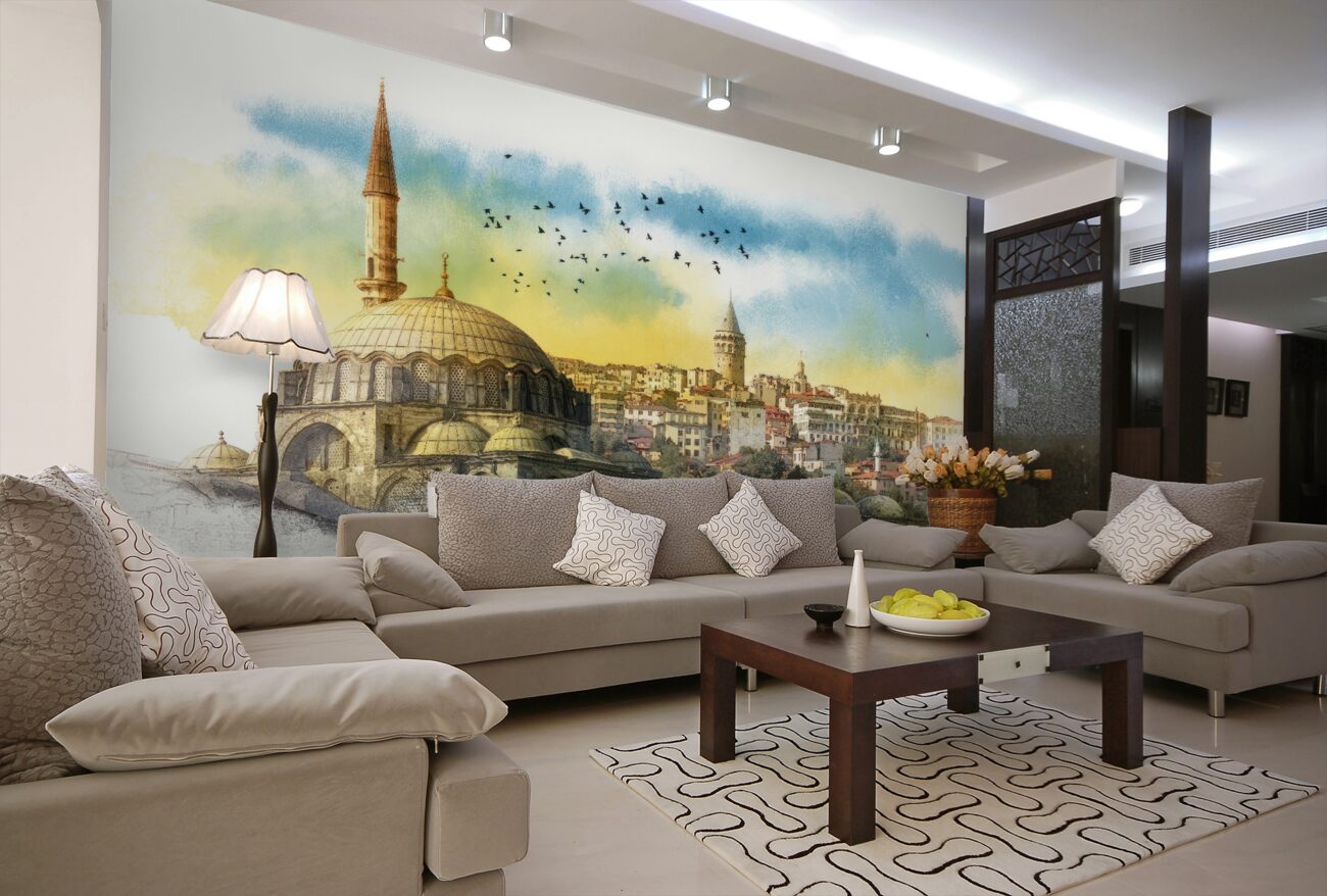 Fototapeta Stambuł w letniej porannej architekturze