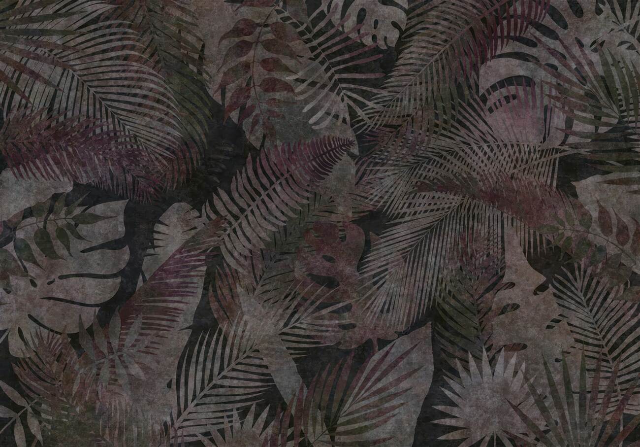 Fototapeta Noc w tropikalnych palmach