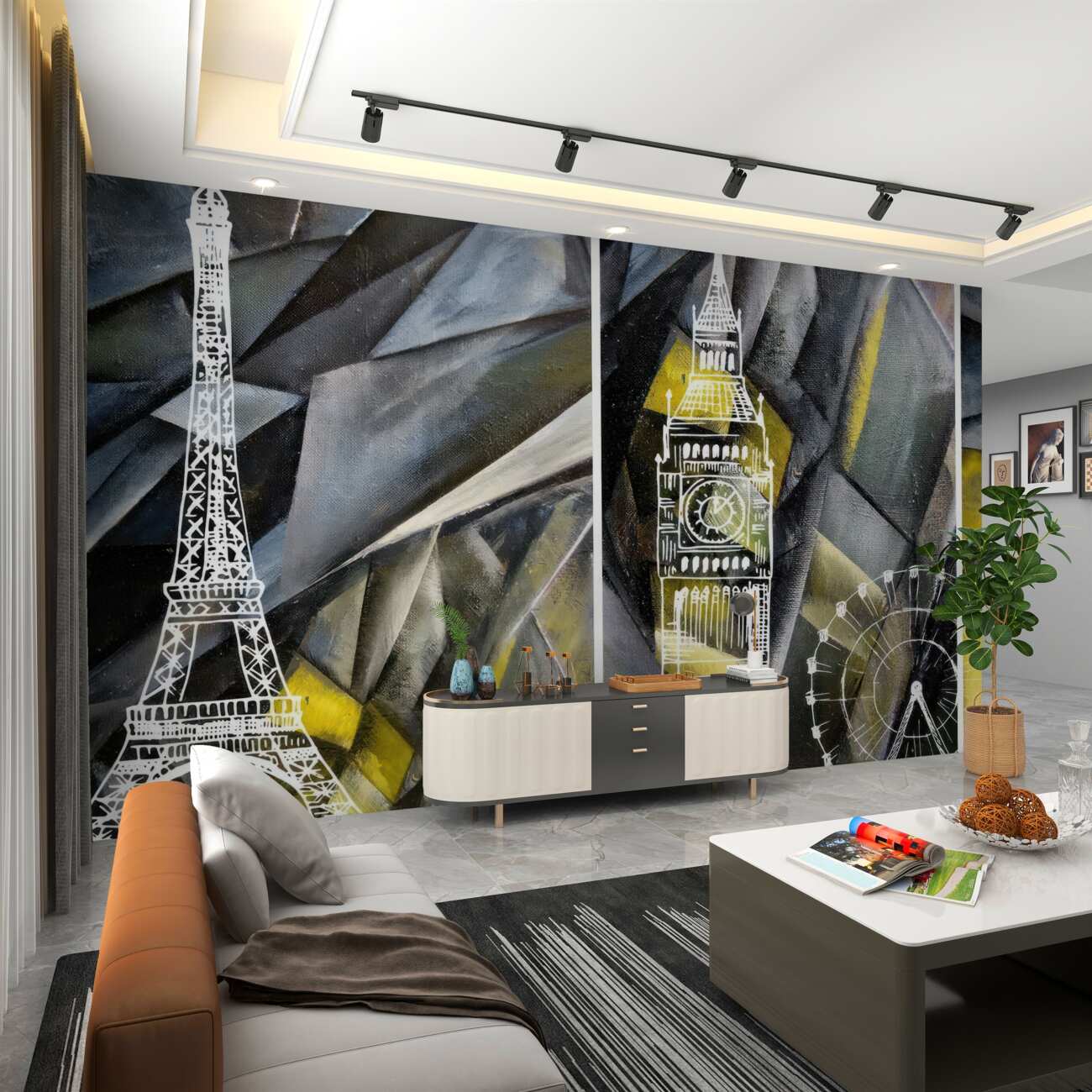 Fototapeta Architektura atrakcji jest abstrakcyjna