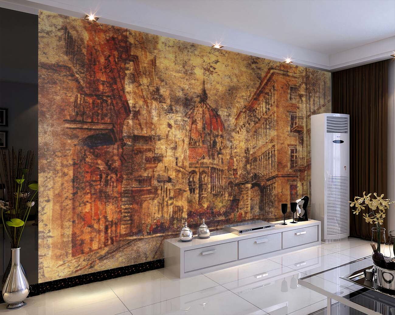 Fototapeta Architektura abstrakcji starego miasta