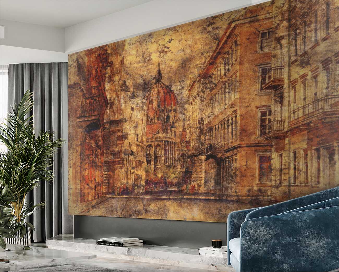 Fototapeta Architektura abstrakcji starego miasta
