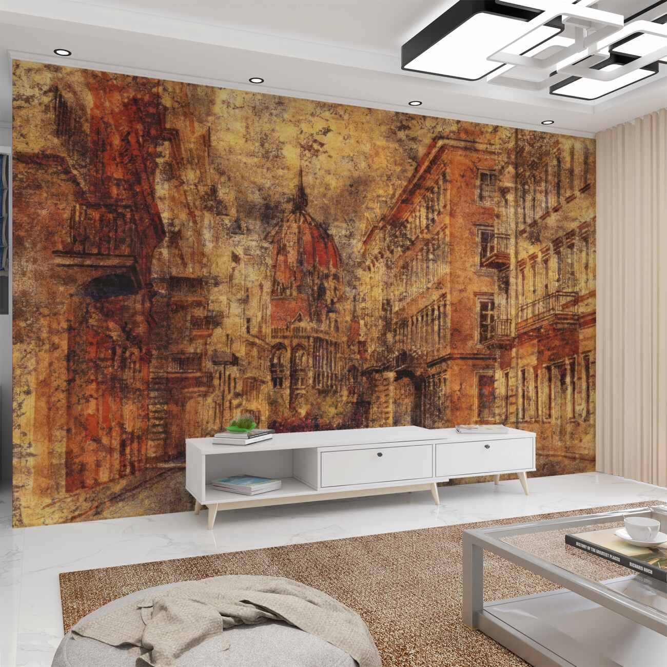 Fototapeta Architektura abstrakcji starego miasta