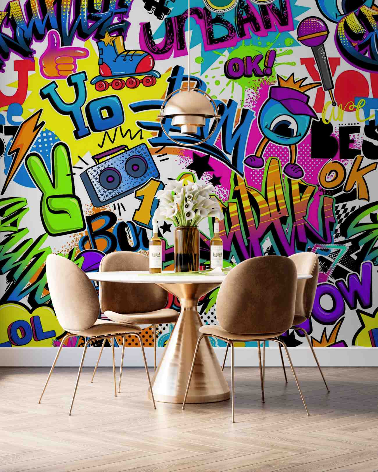Fototapeta Jasne pisanie graffiti
