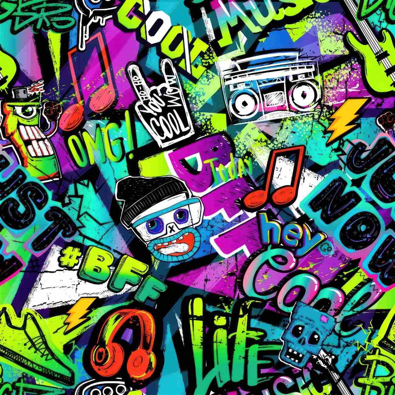 Fototapeta Nowoczesne stylowe graffiti