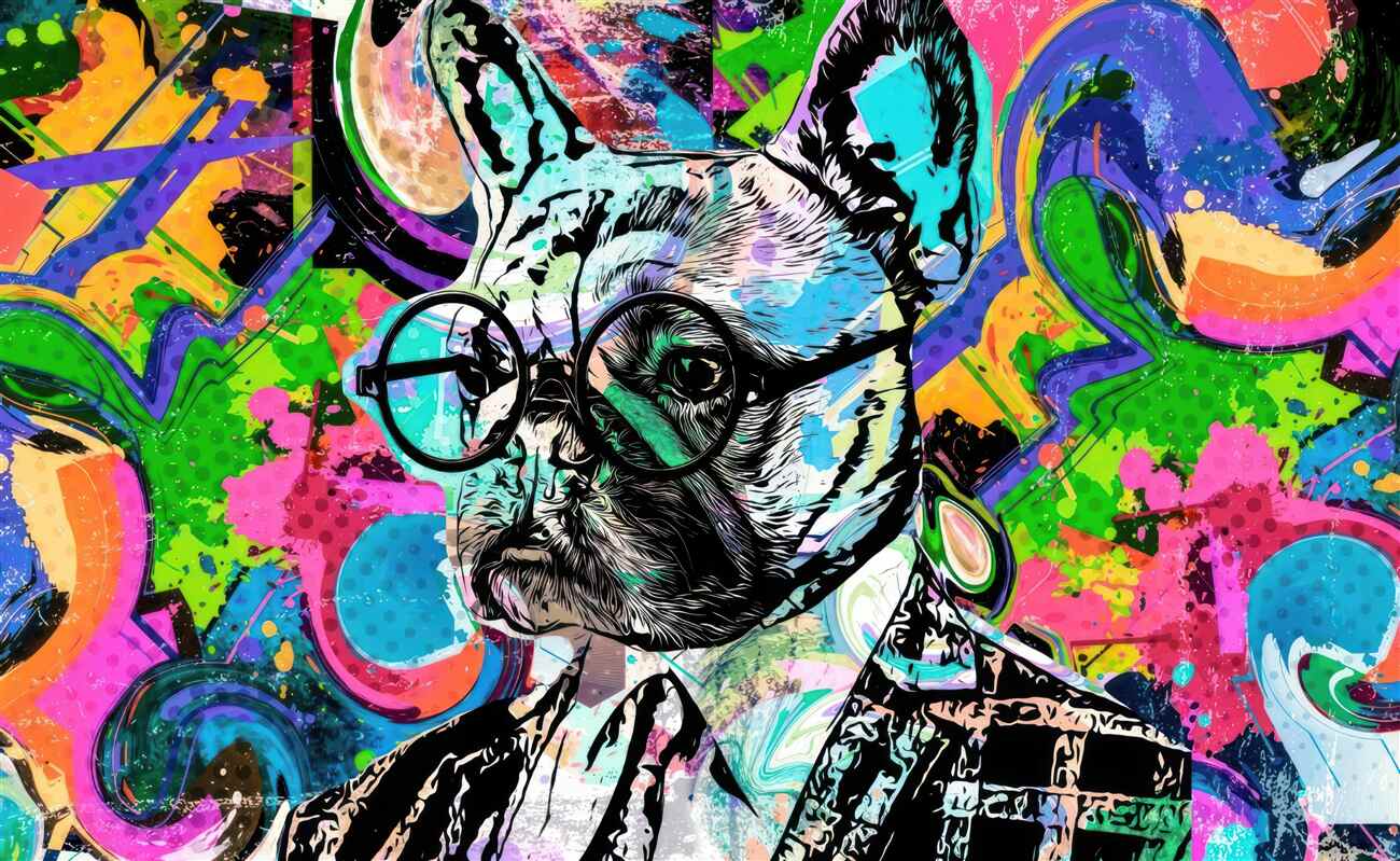 Fototapeta Mopy stylowe w graffiti