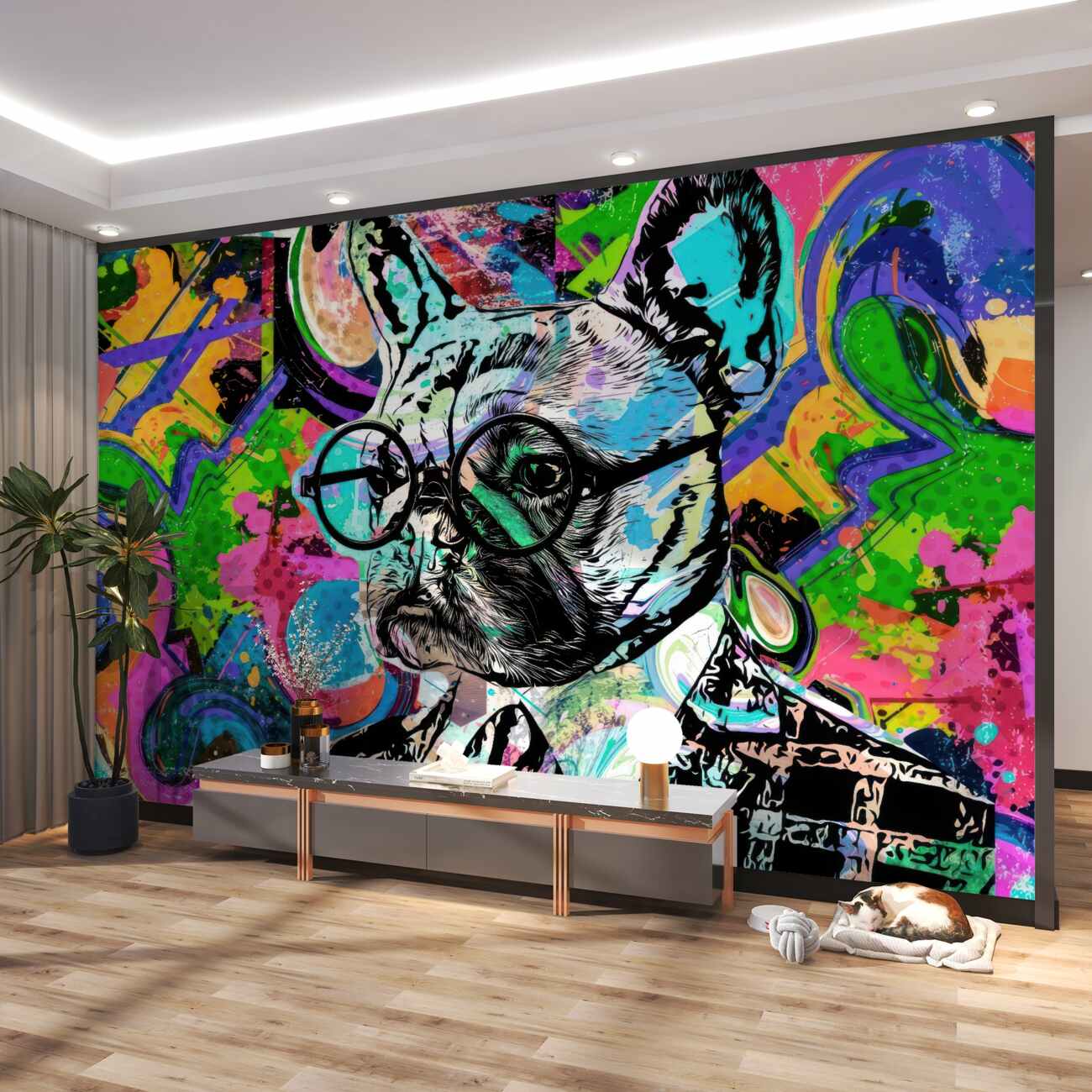 Fototapeta Mopy stylowe w graffiti