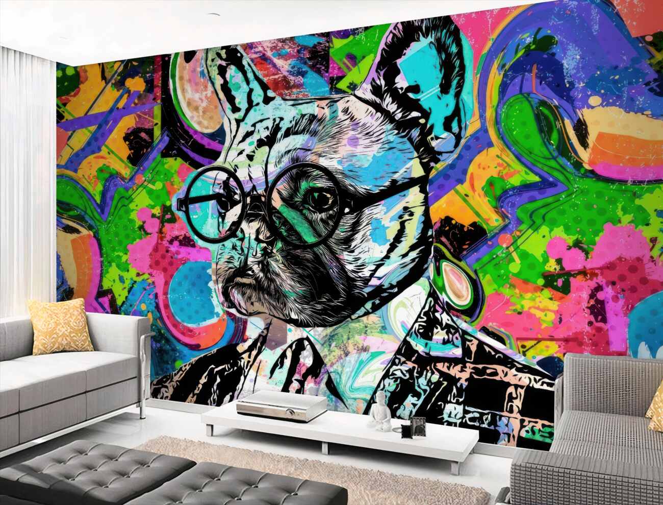 Fototapeta Mopy stylowe w graffiti