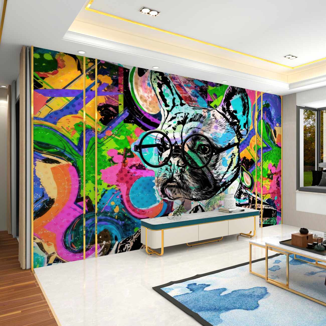 Fototapeta Mopy stylowe w graffiti