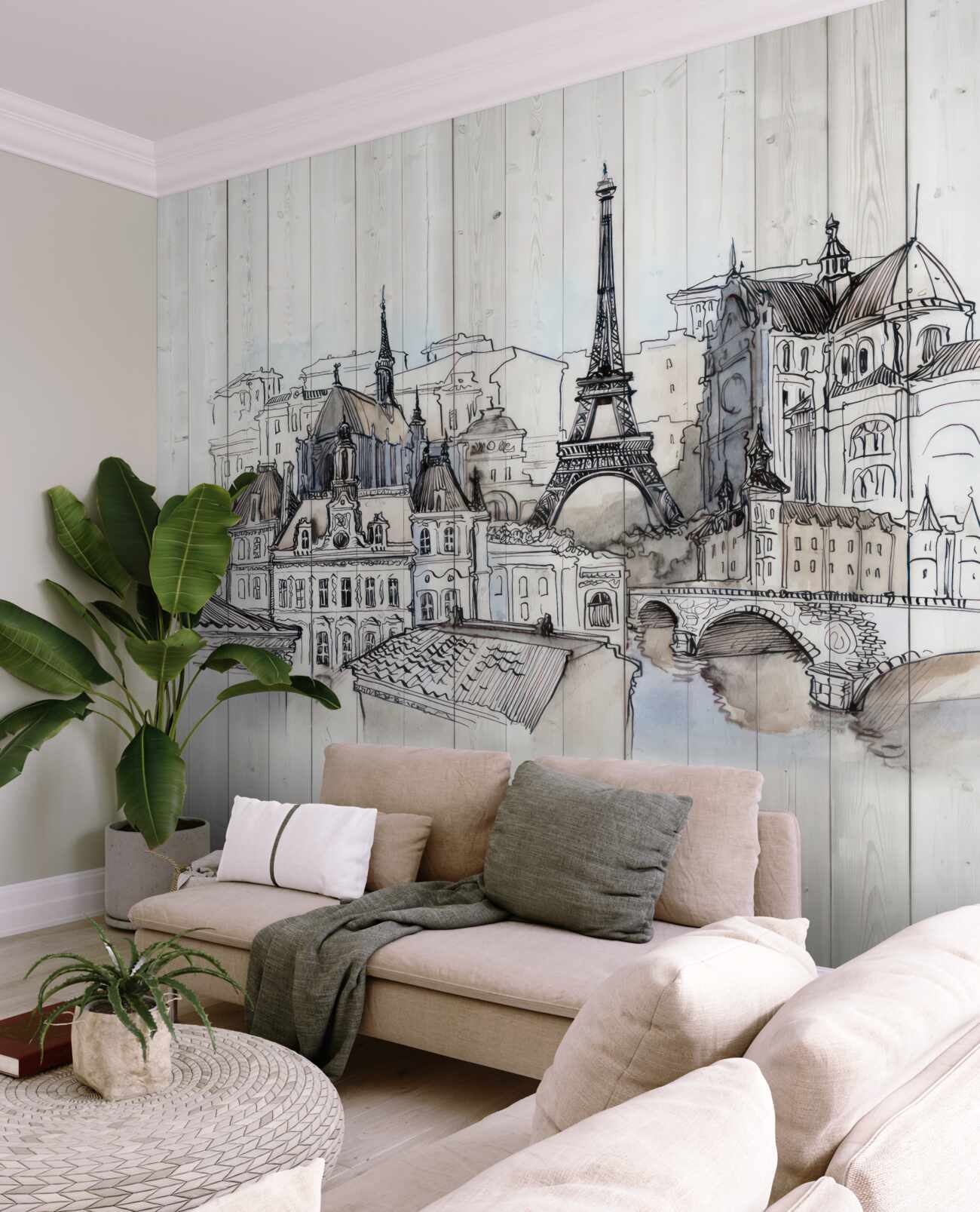 Fototapeta Francuska ilustracja architektury