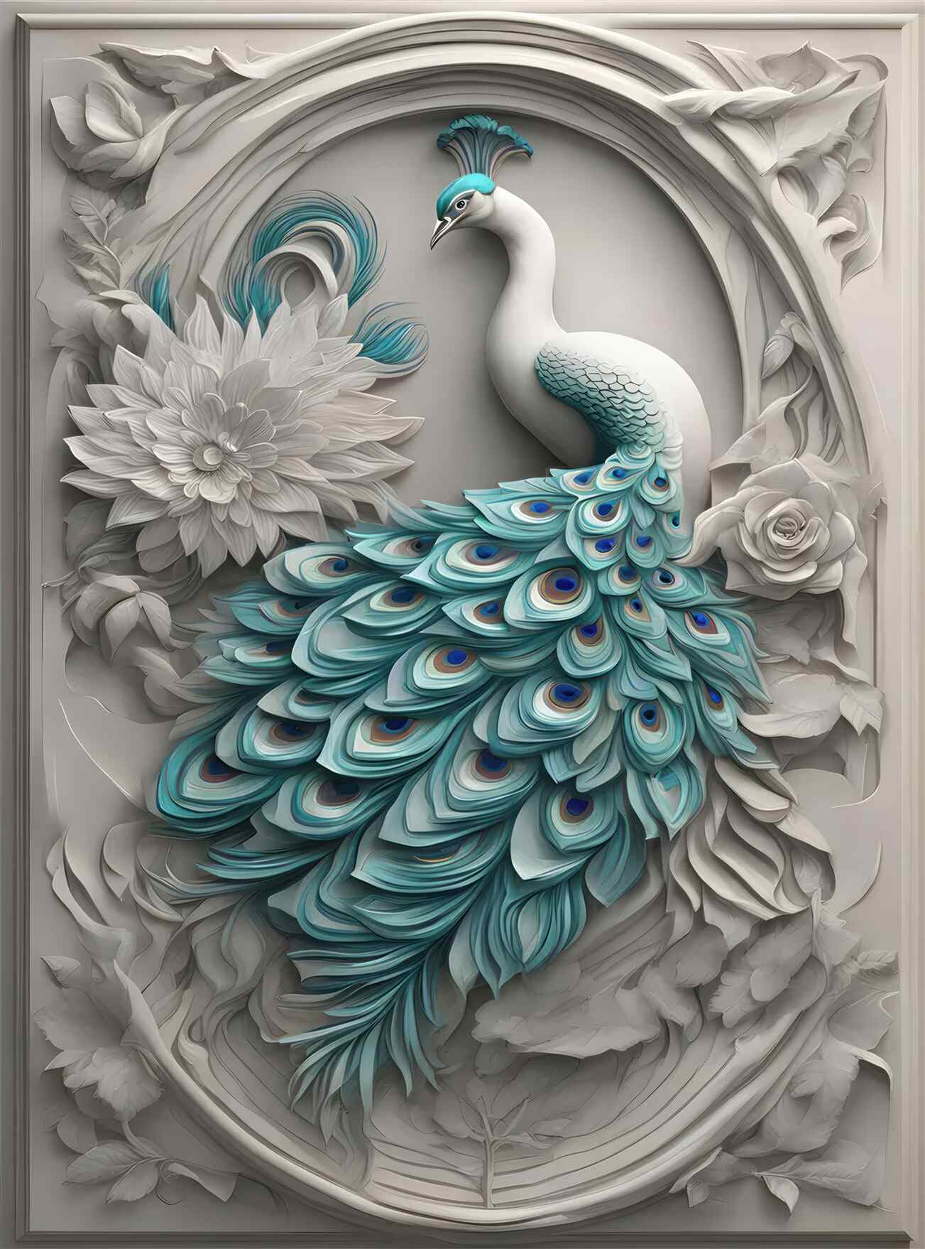 Fototapeta Pavin z ogonem na ścianie 3D