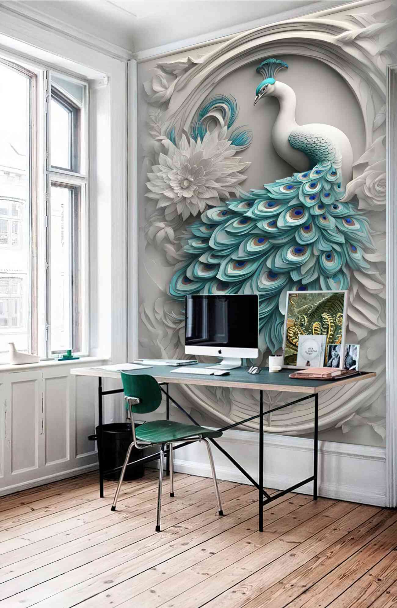 Fototapeta Pavin z ogonem na ścianie 3D