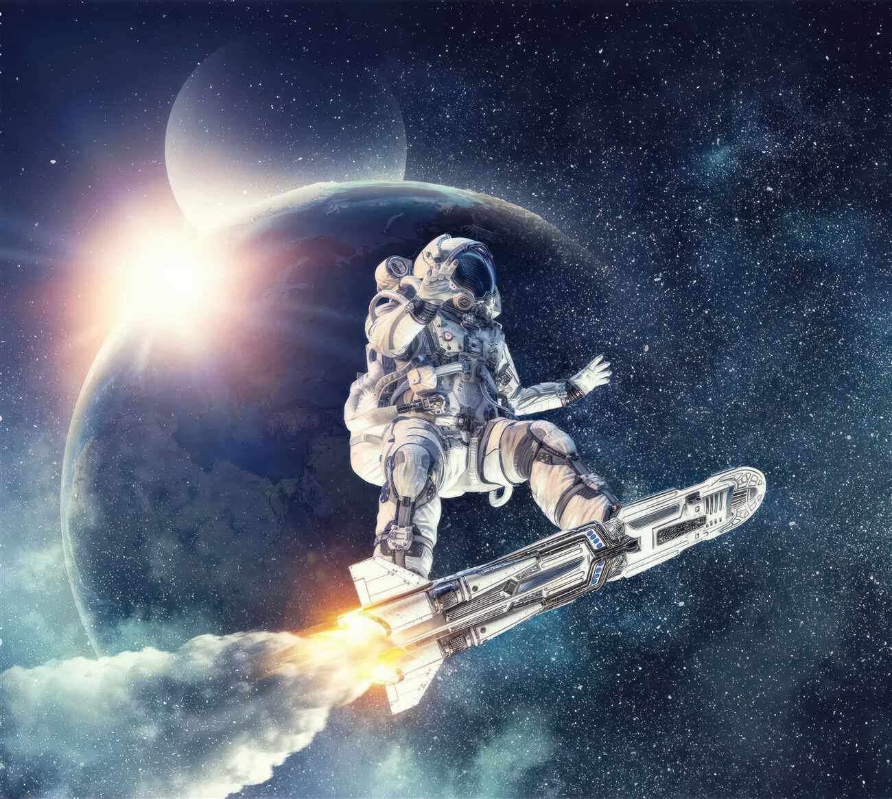 Fototapeta Rakiet astronauta