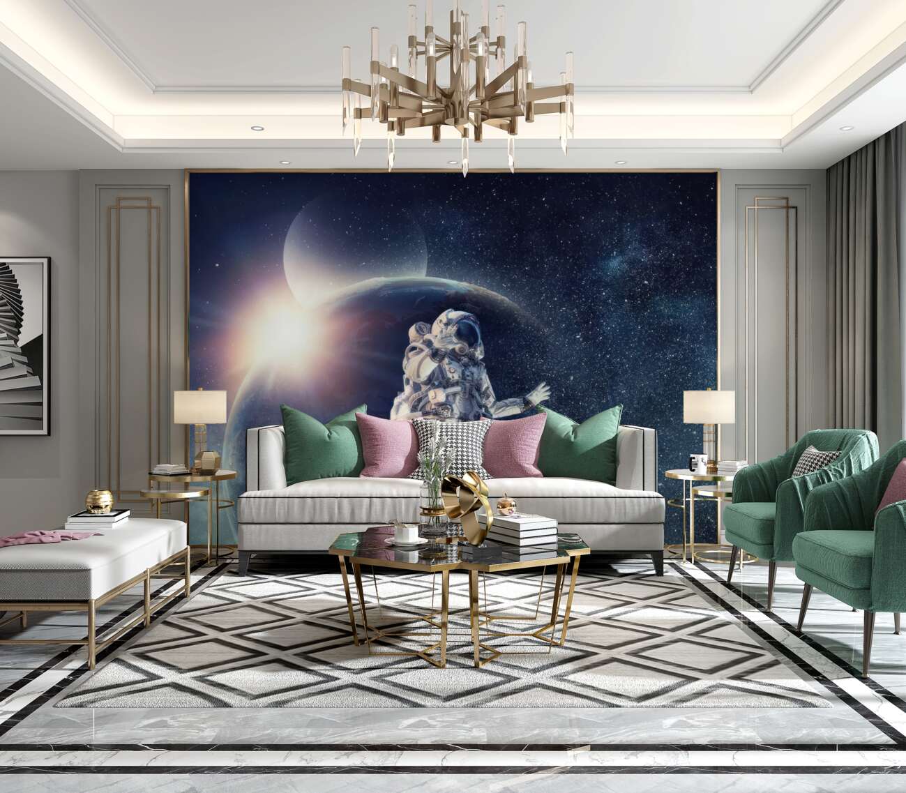 Fototapeta Rakiet astronauta
