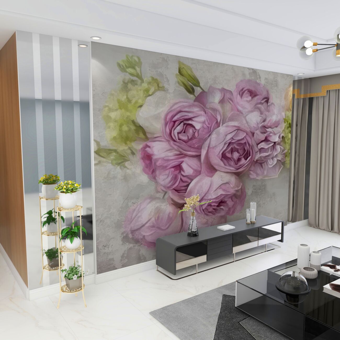 Fototapeta Bukiet pionie róży