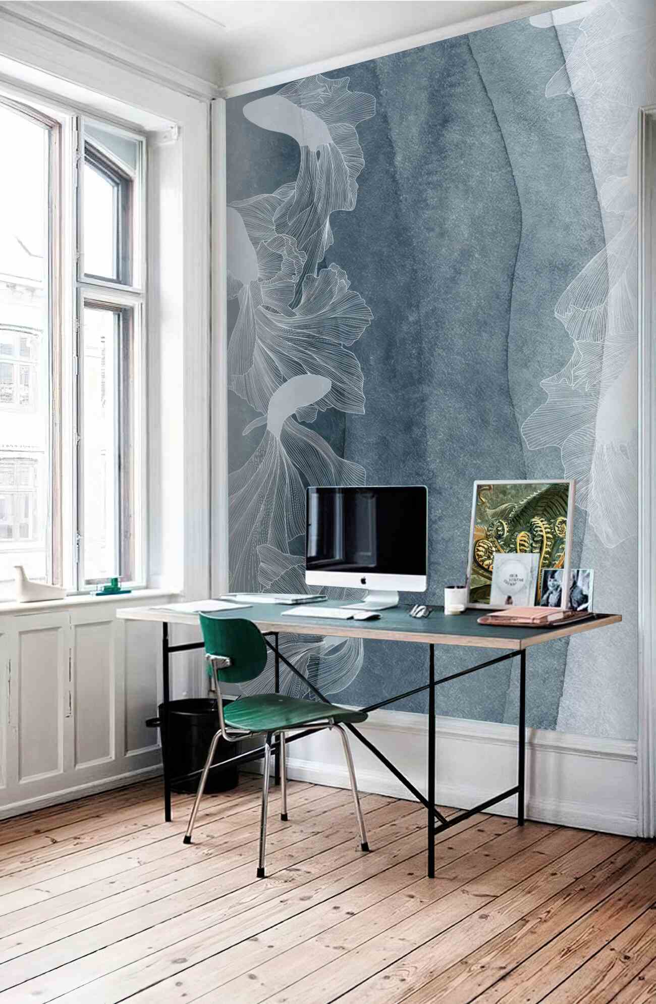 Fototapeta Plaża z meduzami w wieczornej abstrakcji