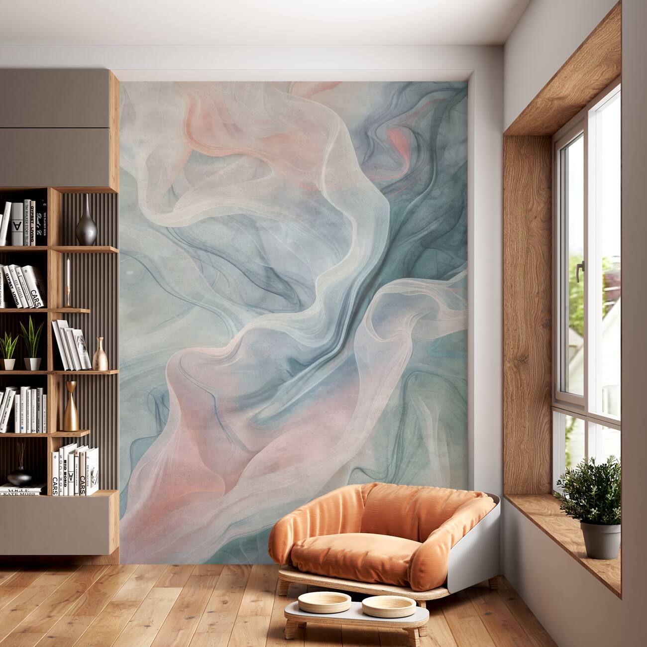 Fototapeta Blue -Pink Marmurowe plamy